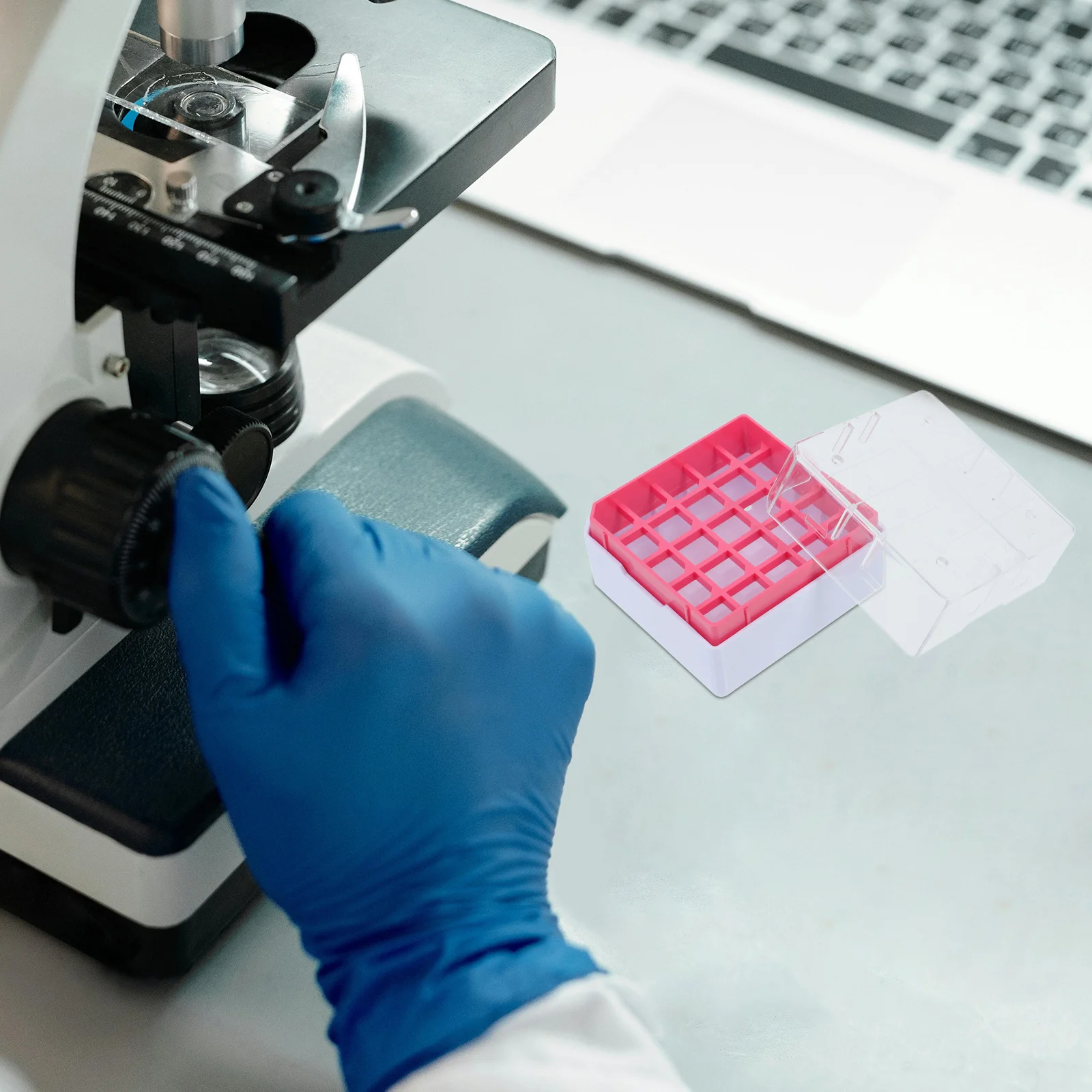 

Cryogenic Container Plastic Freezer Vial Storage Box Multicompartment Lab Tube Cryovial Freezer Storage Box Laboratory Sample