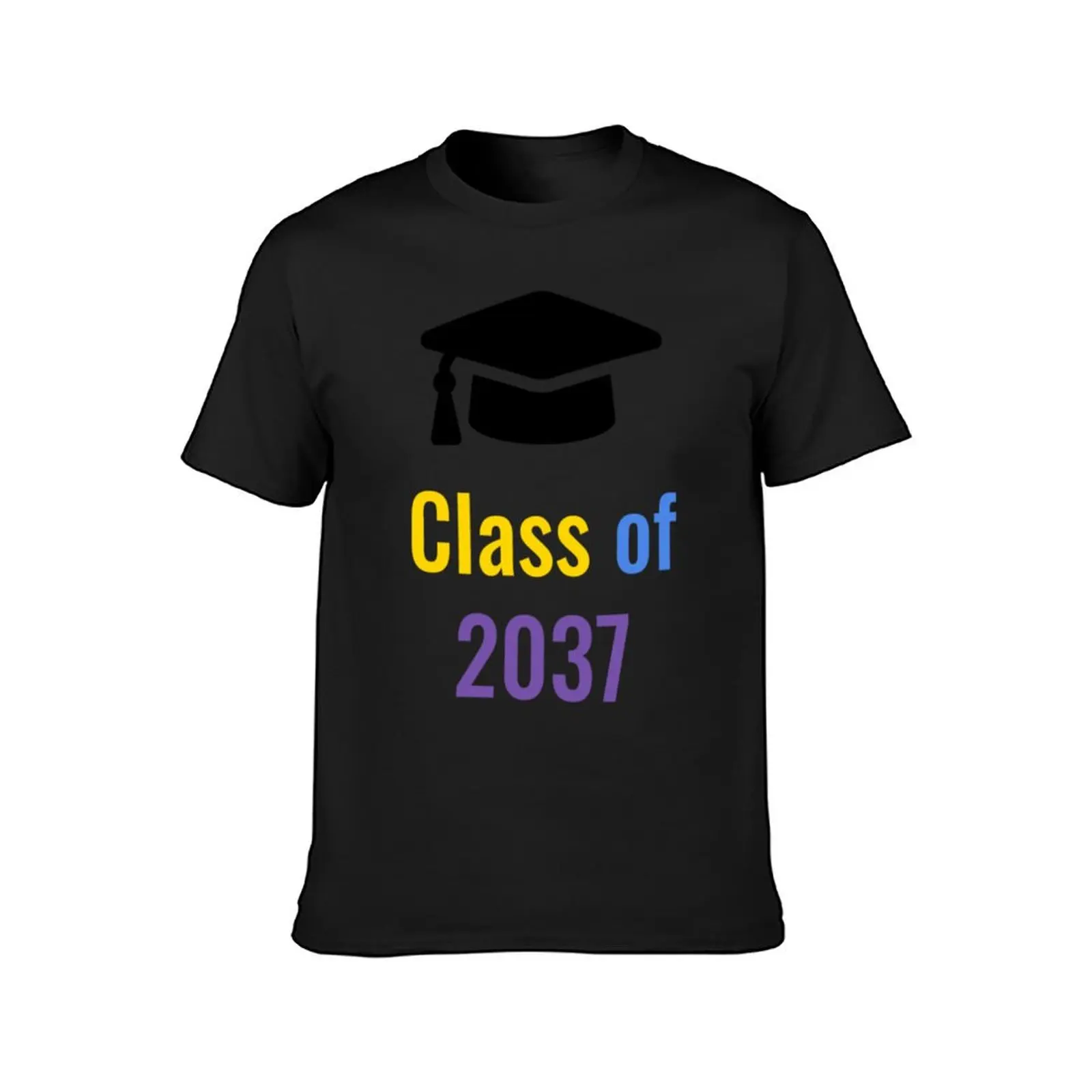 Class of 2037 (Gold, Blue and Purple) T-Shirt customs customizeds tops quick-drying mens clothes