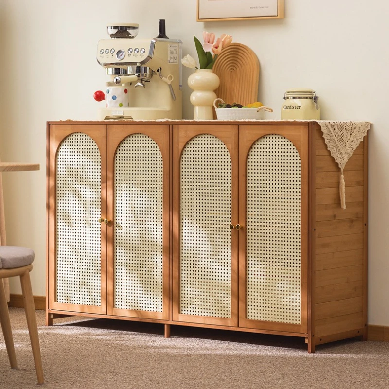 

Stable French side cabinets rattan lockers household dining room tea cabinet lockers kitchen storage cabinets side cabinets
