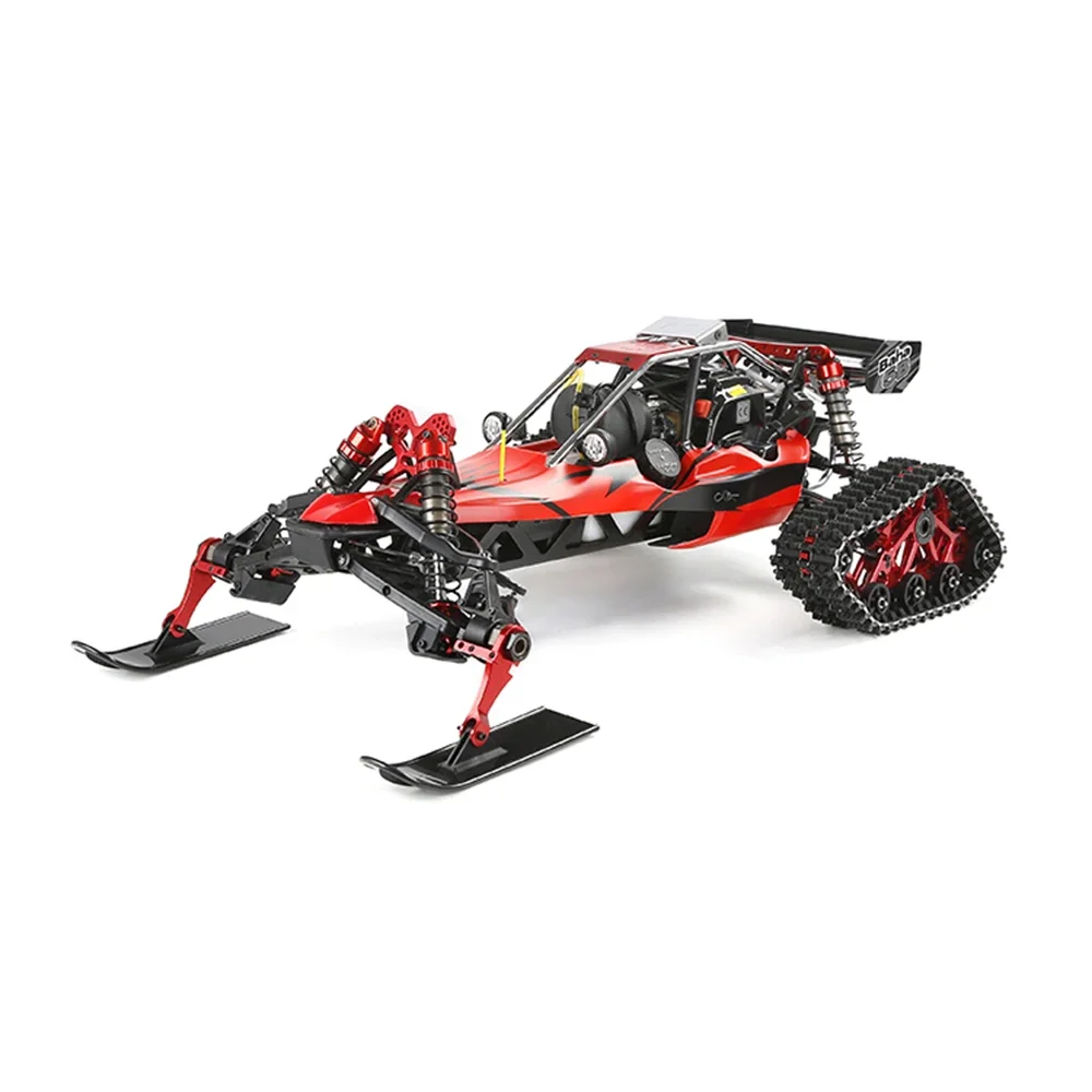 Metal Track Type 1/5 Sales 2.4G 2WD 3CH Remote Control 26CC Engine Gas RC Snowmobile