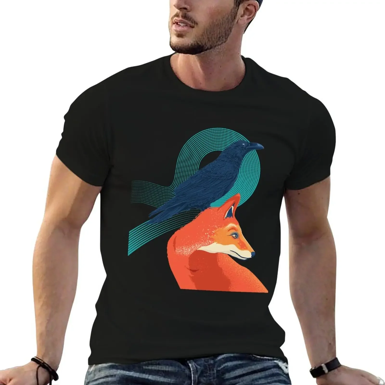 

Fox And Raven T-Shirt blanks luxury t-shirt clothing for men