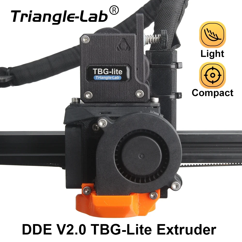 

R Trianglelab DDE V2.0 TBG-Lite Extruder Direct Drive For V6 HOTEND rapido hotend Ender3 Ender5 CR10 CR10S BLv 3D Printer