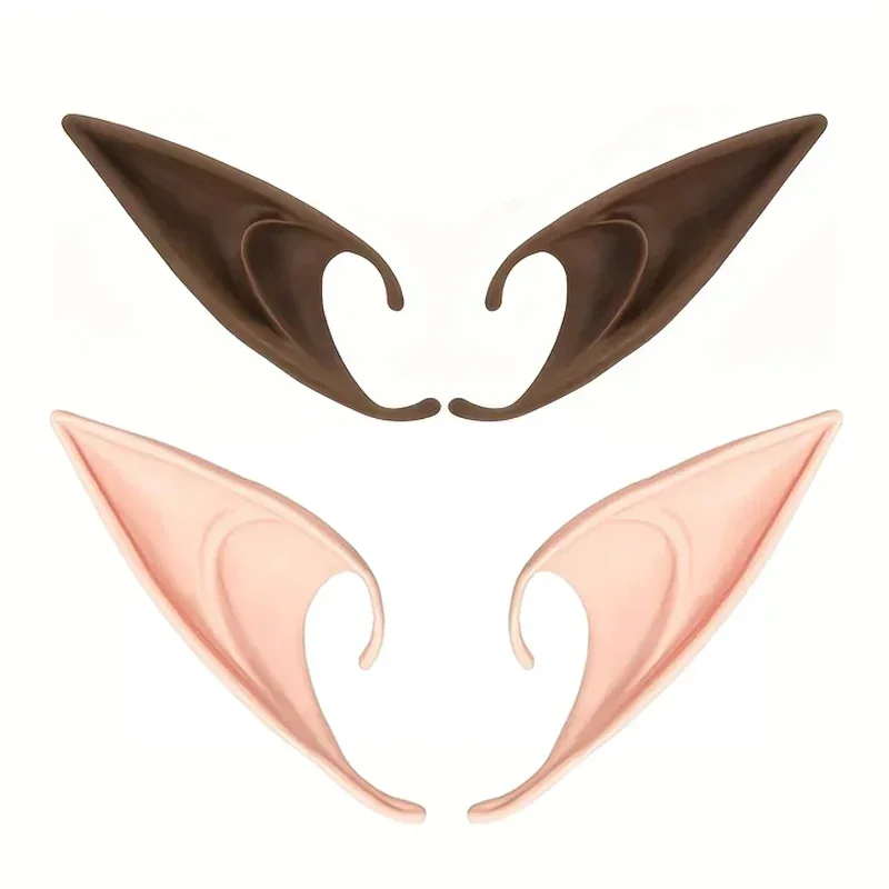 New 2025 Fairy Angel Cosplay Elf Ears Kids Adult Unisex Spirit Pointed Ears Prop Costume Accessories Halloween Carnival Props