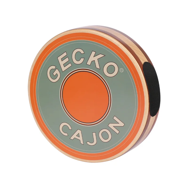 GECKO Cajon Wooden Drum Flat Hand Drum Single Board Percussion Instrument with Carrying Bag Portable Box Drum