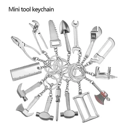 2024 New Creative Mini Tool Keychain Stainless Steel Keyring Key Holder Fashion Bag Ornaments Accessories