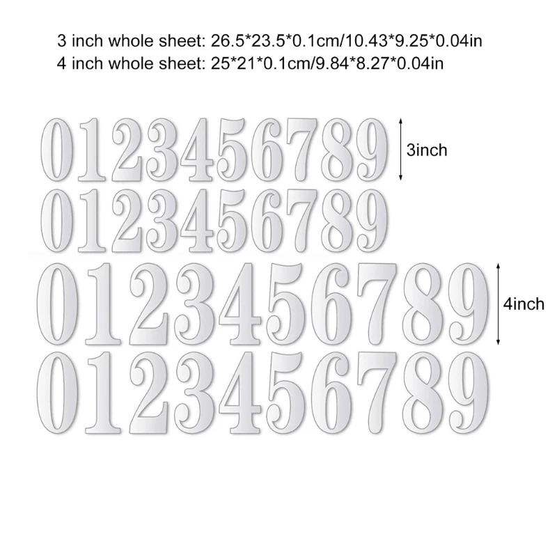 High Visibility Reflective Number Stickers Easy to Decals for Mailboxes New Dropship