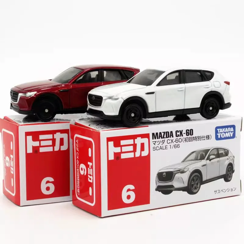 Takara TOMY Mazda CX-60 SUV Alloy Car Model Diecast Metal Toy Car Vehicles Model Simulation Miniature Scale Collection Kids Gift