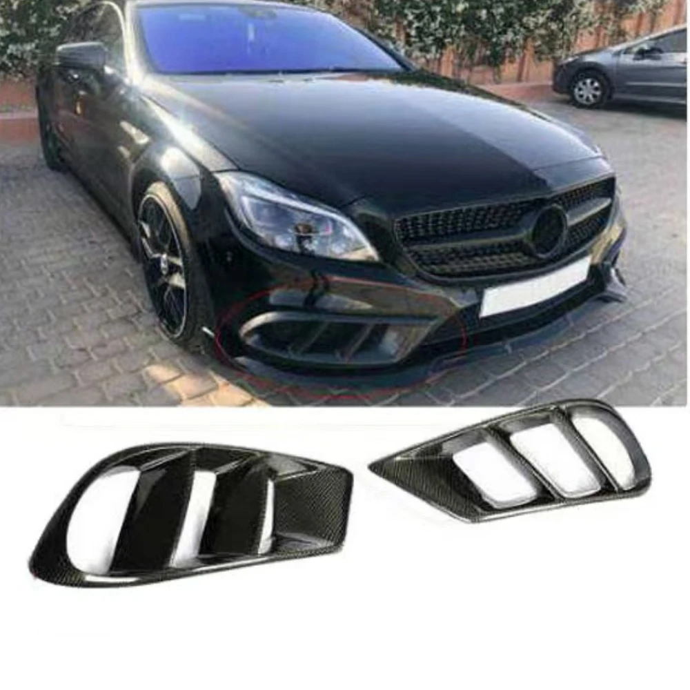 Front Bumper Fog Light Decoration Grill for Mercedes Benz CLS-Class W218 CLS 260 CLS320 CLS400 2015-2017 Sports Version