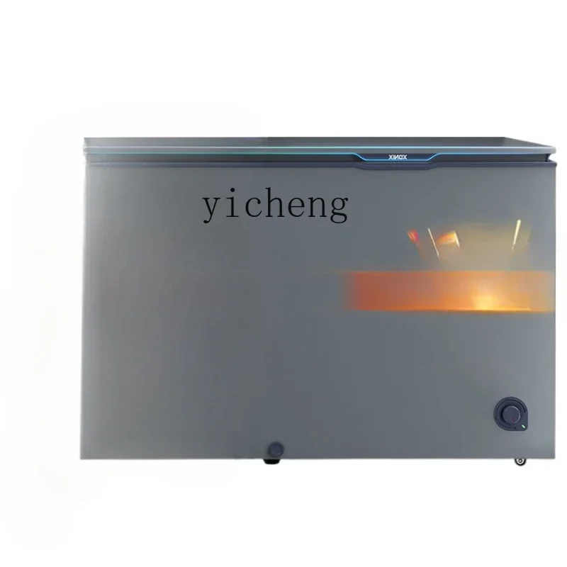 XL  200 L Thin Door Freezer Household Living Room Small Fresh-Keeping Frozen Mini Freezer Kitchen Energy Saving
