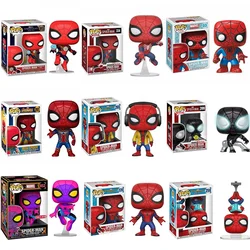 Funko POP Marvels SPIDER_MAN 334# Spider-Man Integrated Suit 913# Spider-Woman 392# PVC Vinyl Figure Collection Model Toy Gift