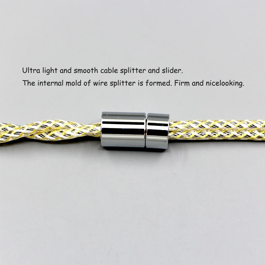 كابل سماعة أذن من النوع 23AWG Litz Shielding Silver OCC لـ Focal Elear Clear Elex Elegia Stellia Celestee Radiance LN008927 #4