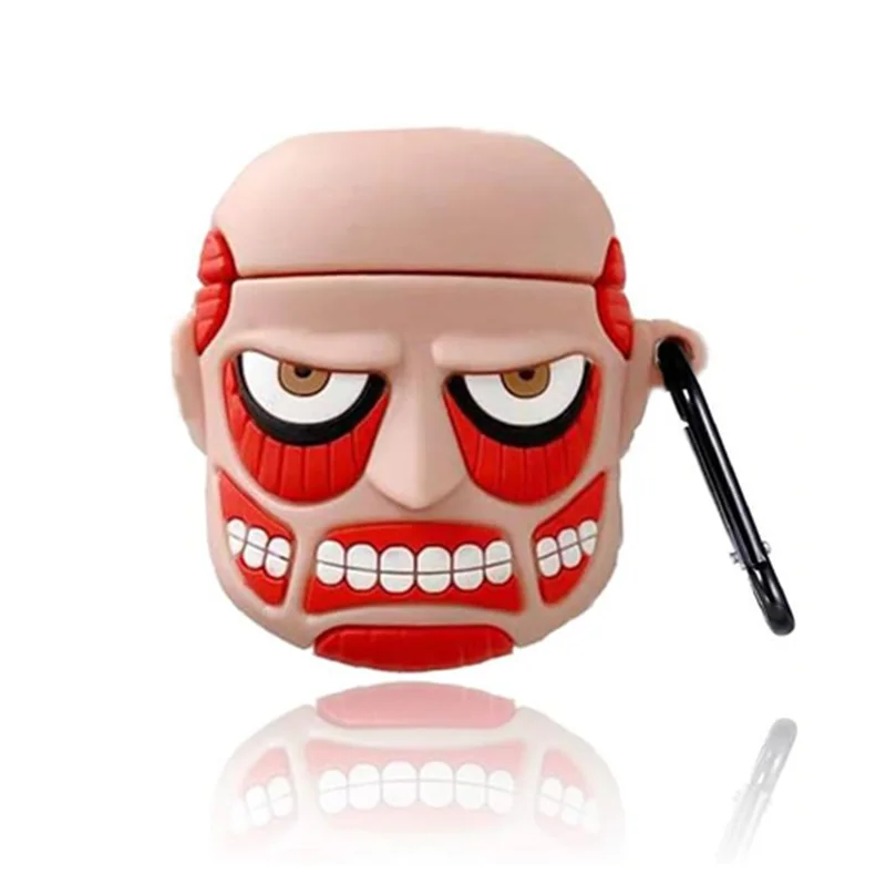 Étui pour écouteurs sans fil géant, dessin animé mignon 3D, pour Apple Airpods 2, boîte de chargement en Silicone, housse pour Airpods 1 2