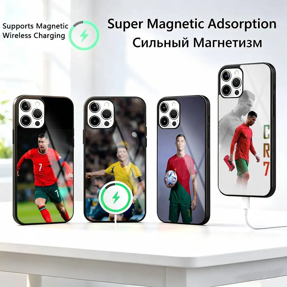 CR7 Cristiano R-Ronaldos  Phone Case For iPhone17,16,15,14,13,12,11 Plus,Pro Allows magnetic wireless charging