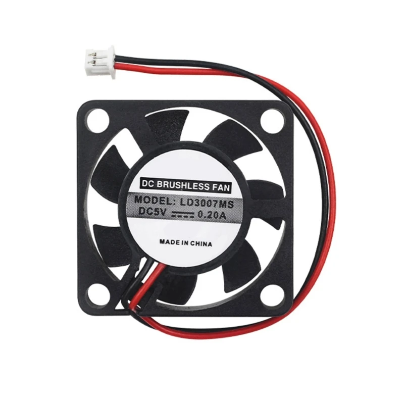 DC5V PC Cooling Fan Efficient Heat Sink 2Pin 1.25mm Connection For Single Board PC Quiet Operate At 30dB