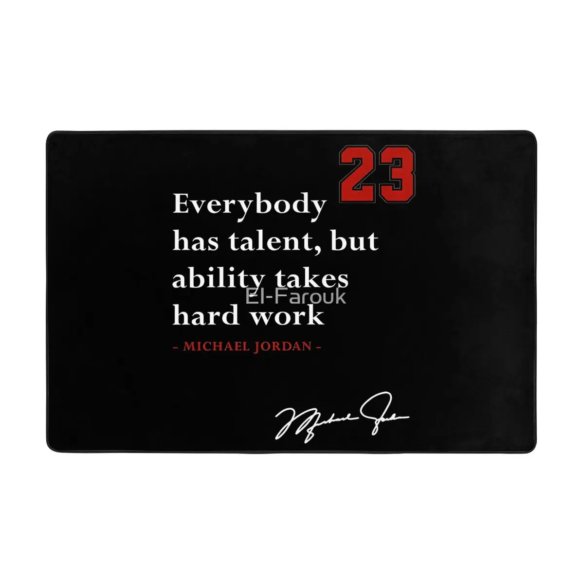 Michael-Jordan Quote Living Room Rug Carpet Flannel anti-slip floor mat Decor Aesthetic