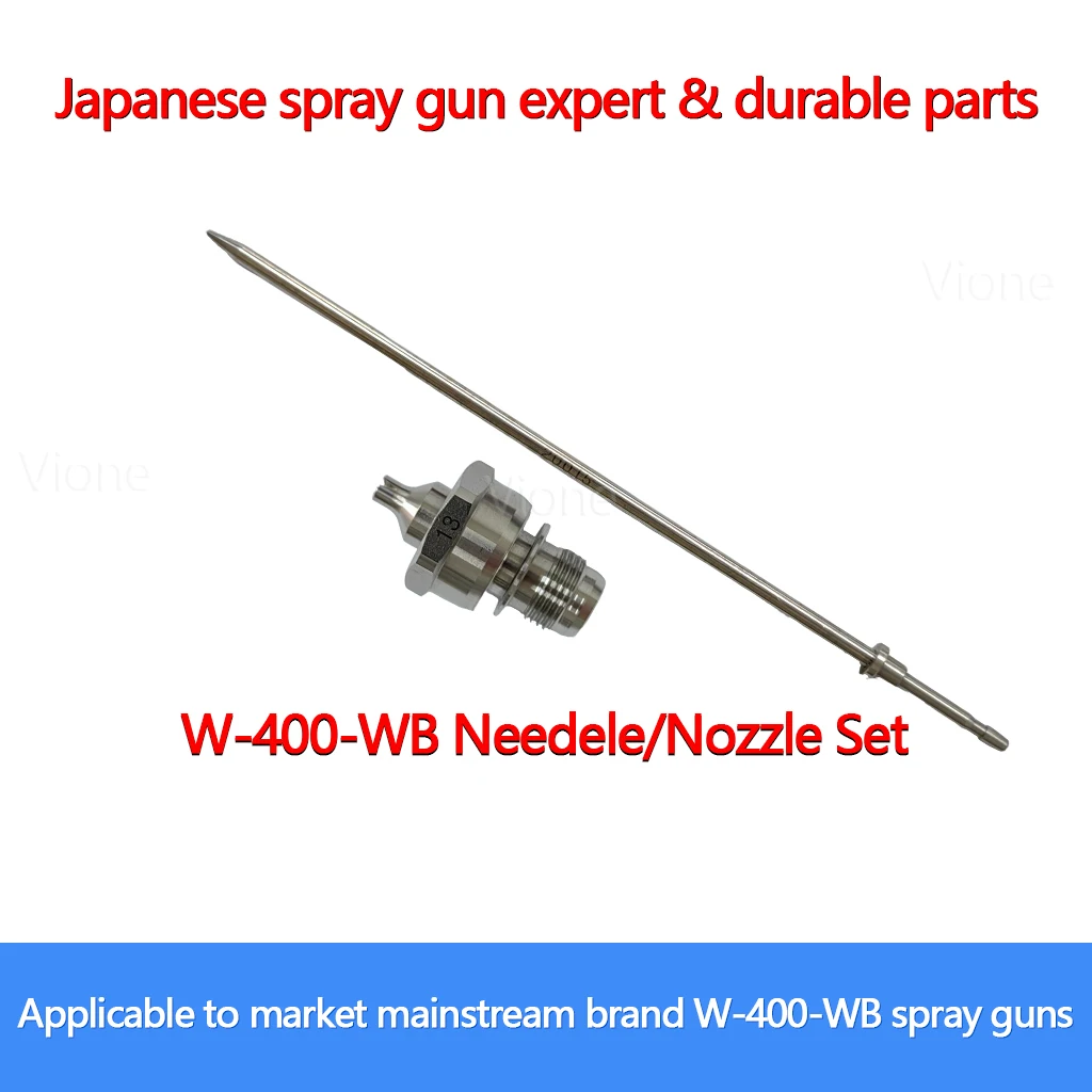 Japanese W-400WB Gun Kit Needle Nozzle air Cap Accessory 1.3mm Caliber Brand New for Anest Iwatas W-400-WB2 Spray Gun