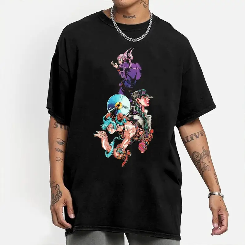 

Anime JJ's Bizarre Adventure T-Shirt, Anime T-Shirt