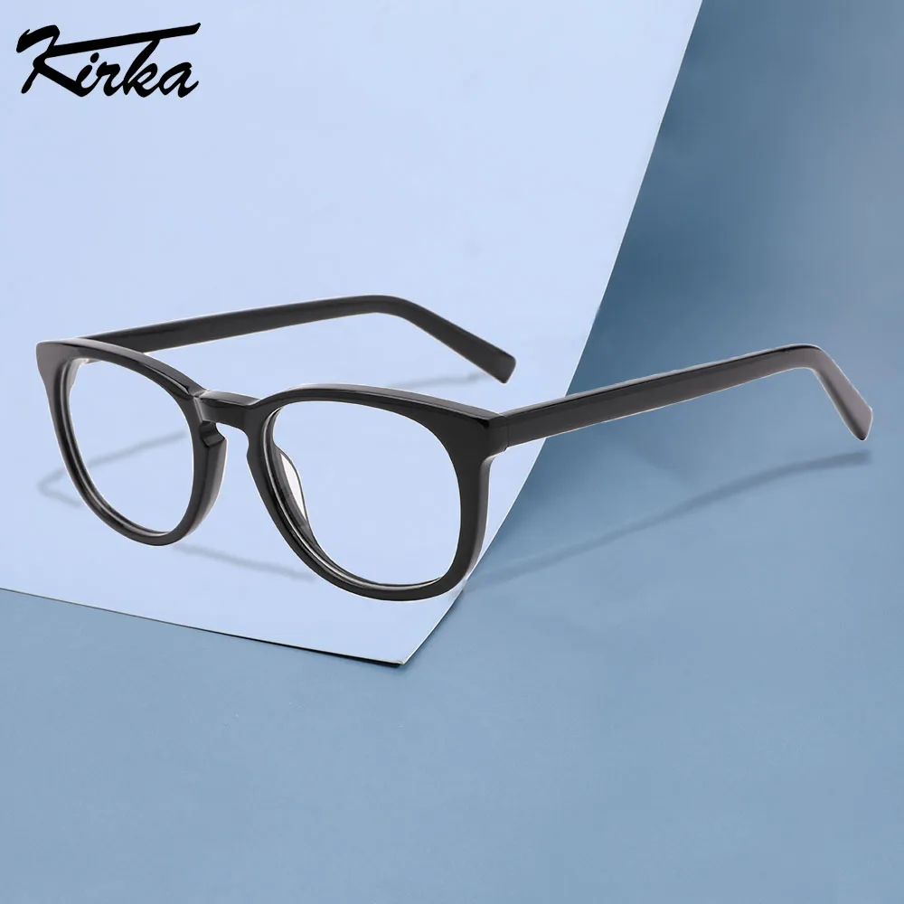 

Kirka Child Glasses Frames Kids Acetate Oval Boys and Girls Optical Eyewear Clear Lens Myopia Eyeglasses Frame WK3002