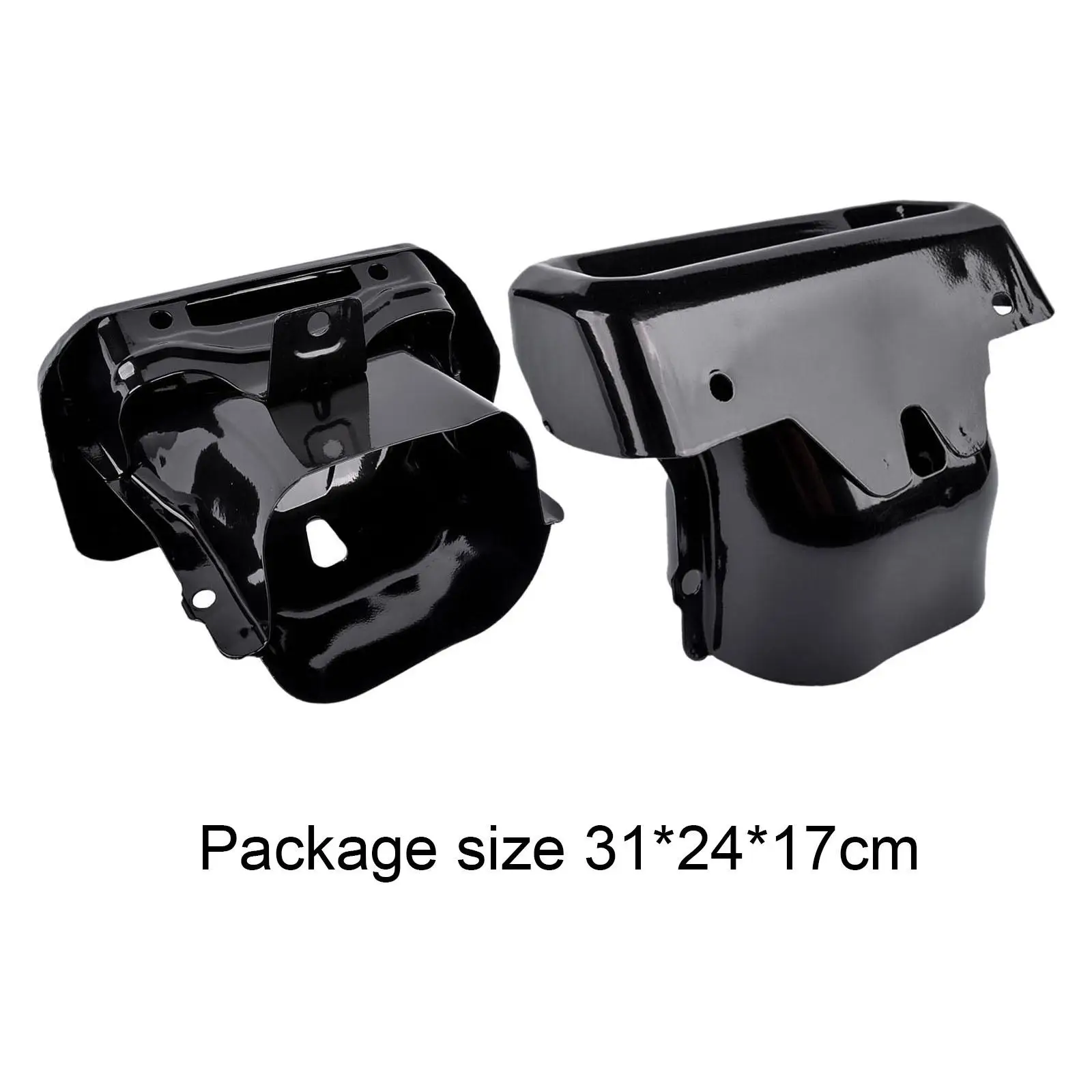 2-х шт. Глянцевые черные выхлопные рамки на 2019-2023 гг.