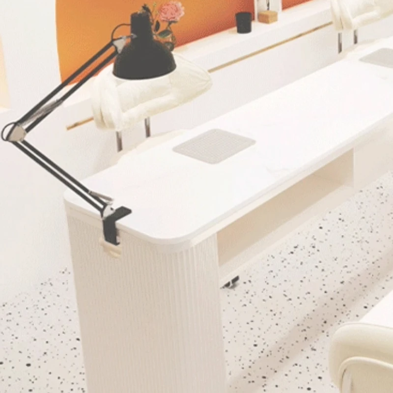 طاولة أظافر فاخرة حديثة احترافية مكتب خفيف مصمم تجميل معدات مكتب الأظافر محطة عمل مانيكير أثاث Tafel