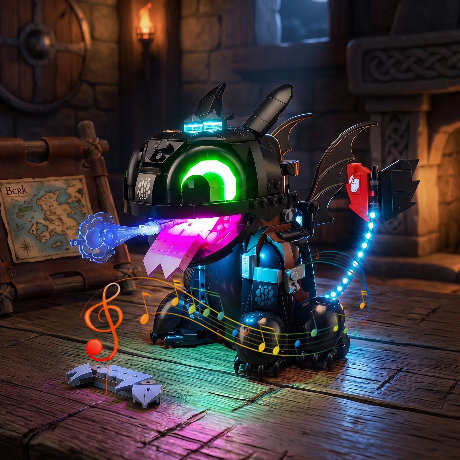 

Not Include Model LED Light Set Suitable for LEGO How To Train Your Dragon: Toothless 10375 Building Blocks