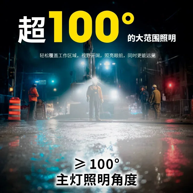 HC75 UHE مصباح أمامي قوي للتركيز الإلكتروني، مصباح عمل مثبت على الرأس فائق السطوع في الهواء الطلق #4