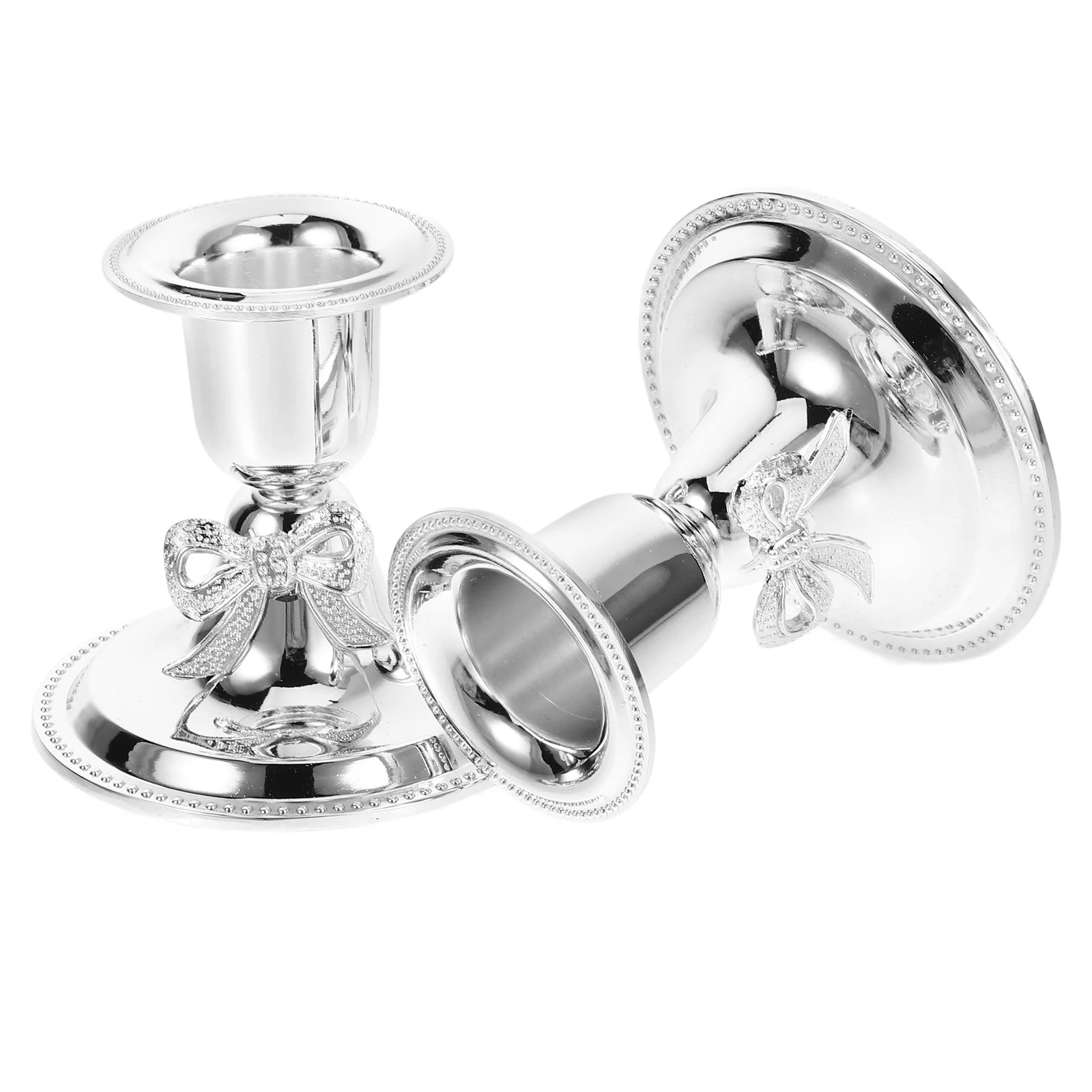 2 قطعة حامل معدني خمر الرجعية سبائك الزنك الشمعدان حامل منضدية ديكور حفلة مأدبة محور الاسترخاء