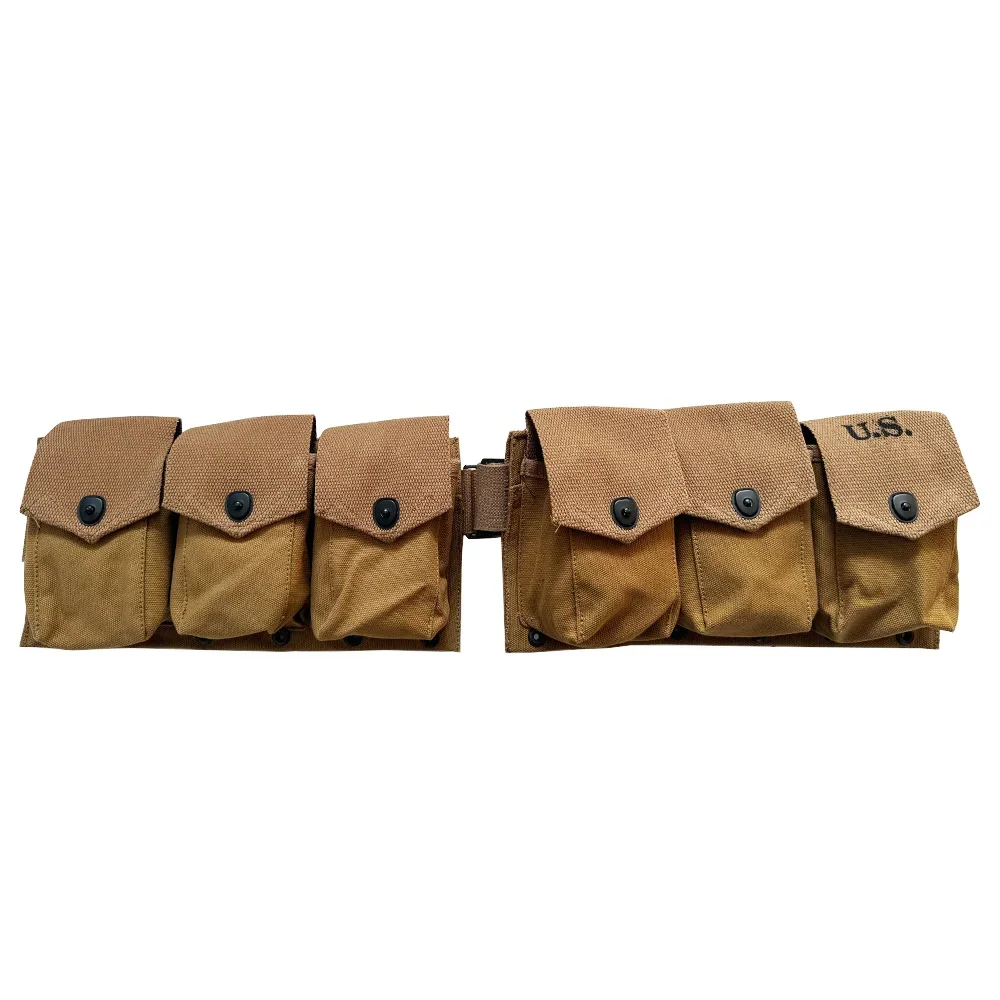 

WW2 BAR 6Kit American Soldier Pack Vintage Soldier Equipment Combination Tactical Six Pack US BAR M1937 Bag