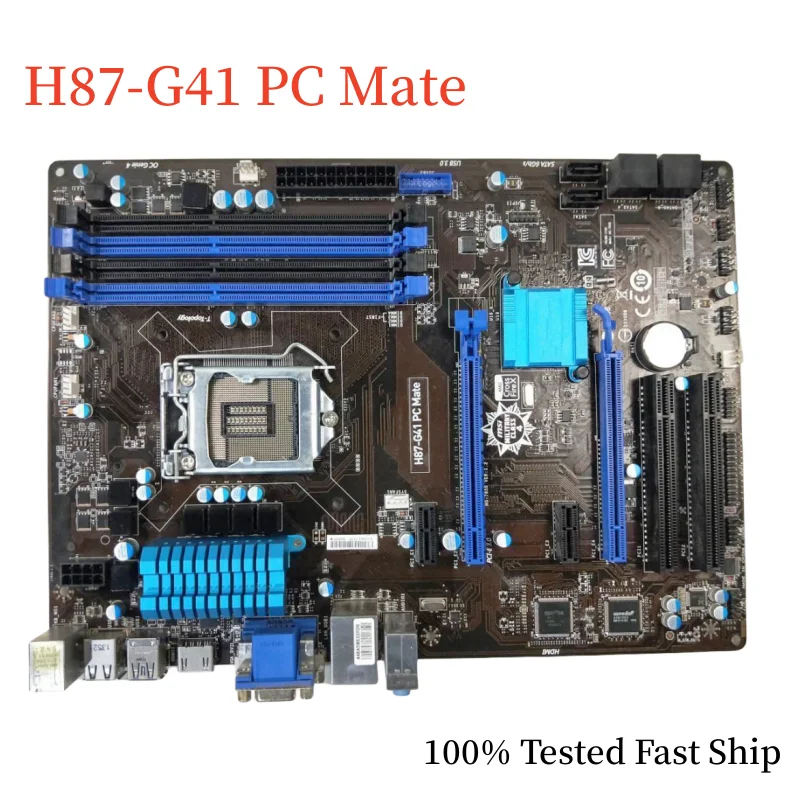 

For MSI H87-G41 PC Mate Motherboard H87 32GB LGA 1150 DDR3 ATX Mainboard 100% Tested Fast Ship