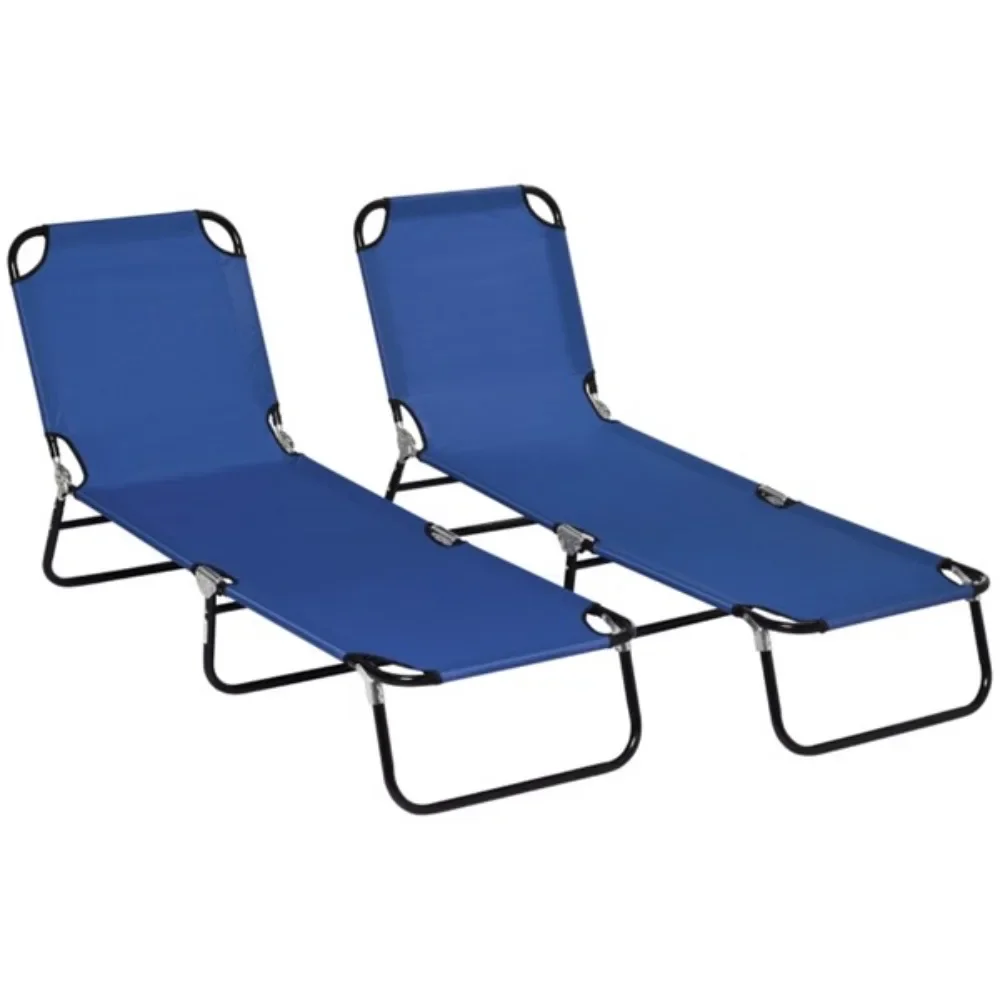 Chaises de Plage en Tissu Oxford Respirant, vaccage Rapide et Refroidissement, Design Pliable, pour l'Extérieur