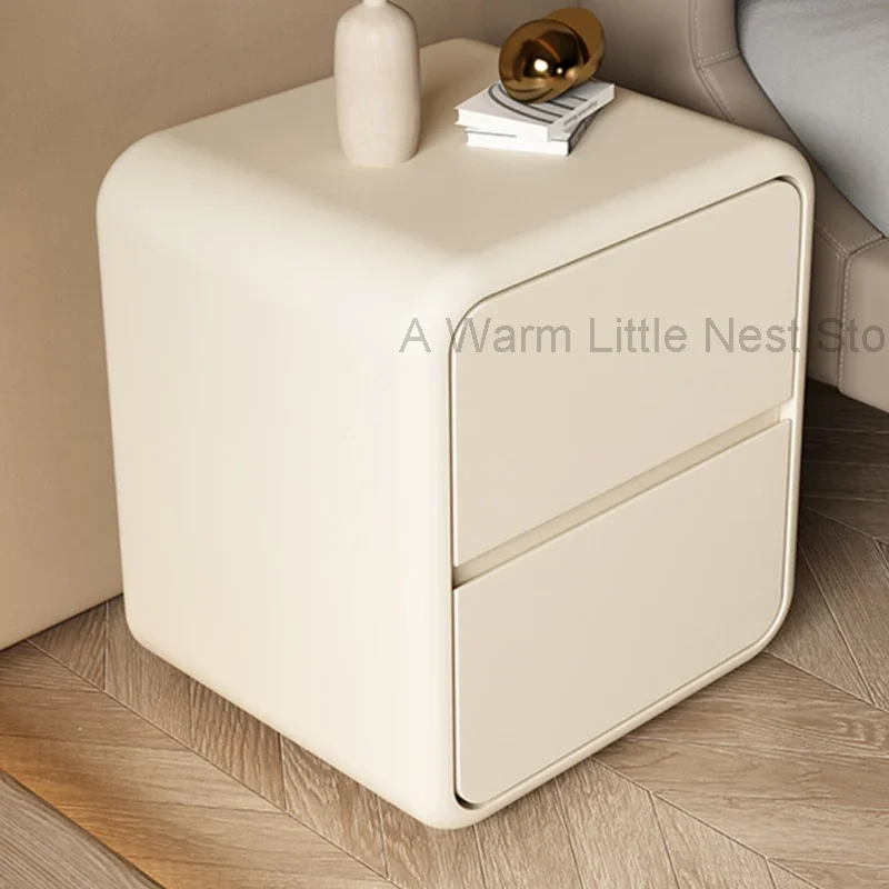 Nordic White Nightstands Modern Storage Box Italian White Side Table Simple Kawaii Drawers Design Table De Chevet Home Furniture