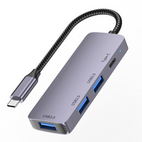 Type-c  HUB 4 In 1 USB C to USB 3.0 2.0 Splitter Support PD 100W charging Adapter Converter for laptop tablet Usb C Hub