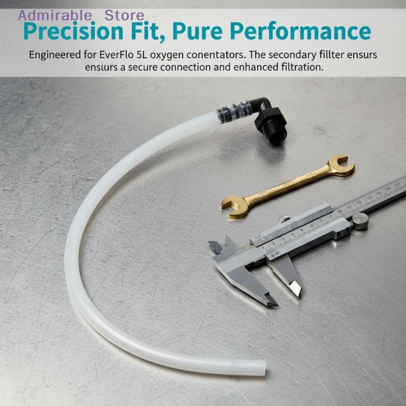 wUniversal Humidifier Tubing Connector Adapter Medical Grade Joint Replacement for Health Tool Use Hospital Home Clinic Scenes