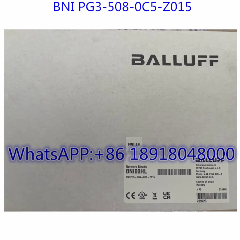 

Brand New BNI00HL Sensor BNI PG3-508-0C5-Z015 Fast Shipping
