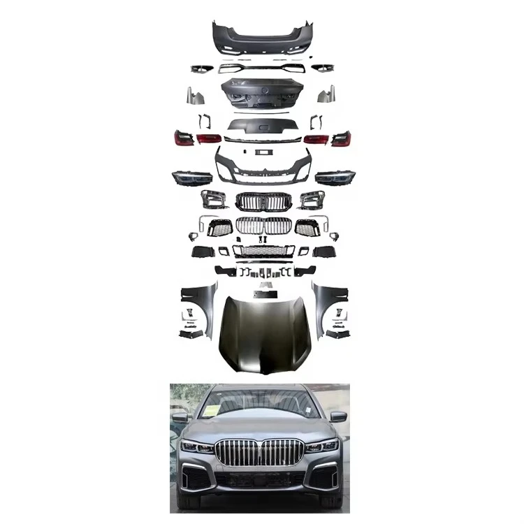 الموديل القديم المجدد الجديد 2009-2015 F01 F02 Revamped G12 طقم الجسم LED المصابيح الأمامية من خلال مجموعات الجسم الضوء الخلفي لسلسلة 7