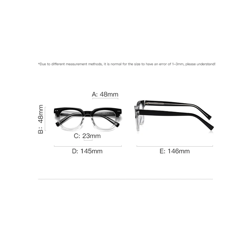 Reven Jate 2120 TR90 Oval Glasses Frame Men Women Vintage Prescription Eyeglasses Myopia Optical Spectacles Anti Blue Ray