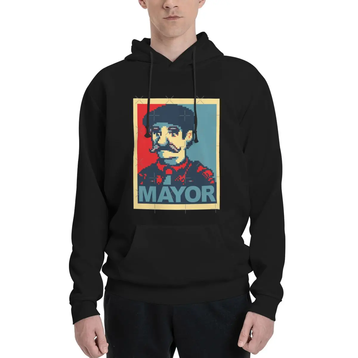 Who Loves Music And Lewis For Mayor Stardew Valley Inspired Campaign Толстовка с капюшоном Спортивный костюм Мужская толстовка в стиле Харадзюку