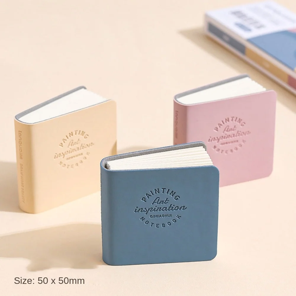 3pcs Cute Mini Paintbook Portable Compact Markbook Pocket Picture Book Cardboard Hand Ledger