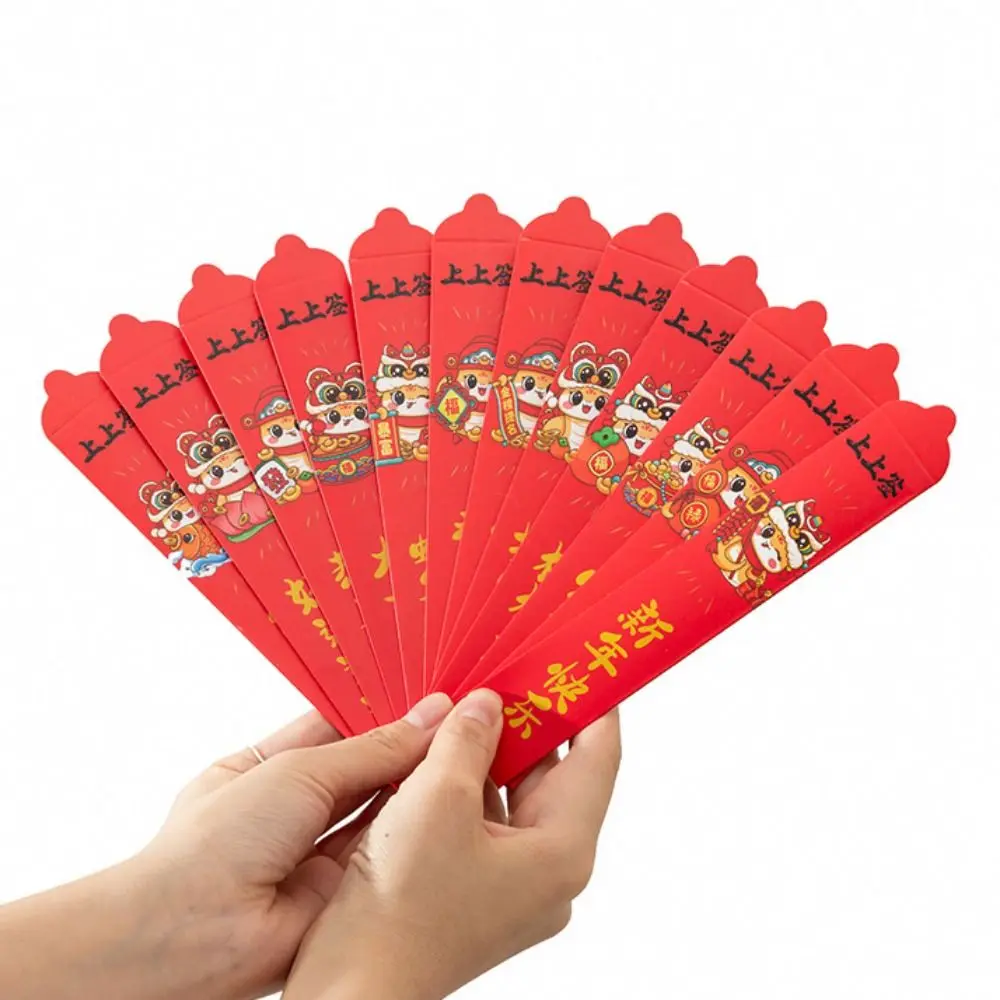 Padrão de cobra desenhar lotes envelopes vermelhos estilo chinês loteria bolso vermelho boa sorte hongbao envelopes de dinheiro dos desenhos animados adereços de jogo