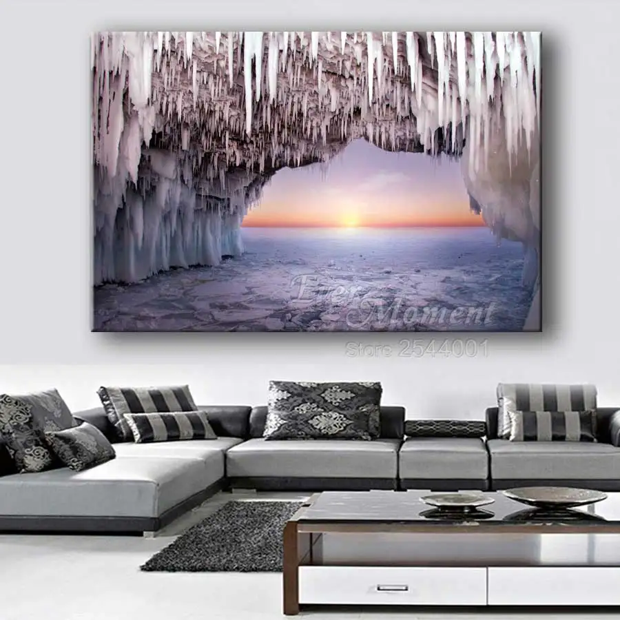 5d diamond nature Ice Cave big scenery craft winter diamond embroidery completely diamond painting 5 d photo mosaic craft ASF719