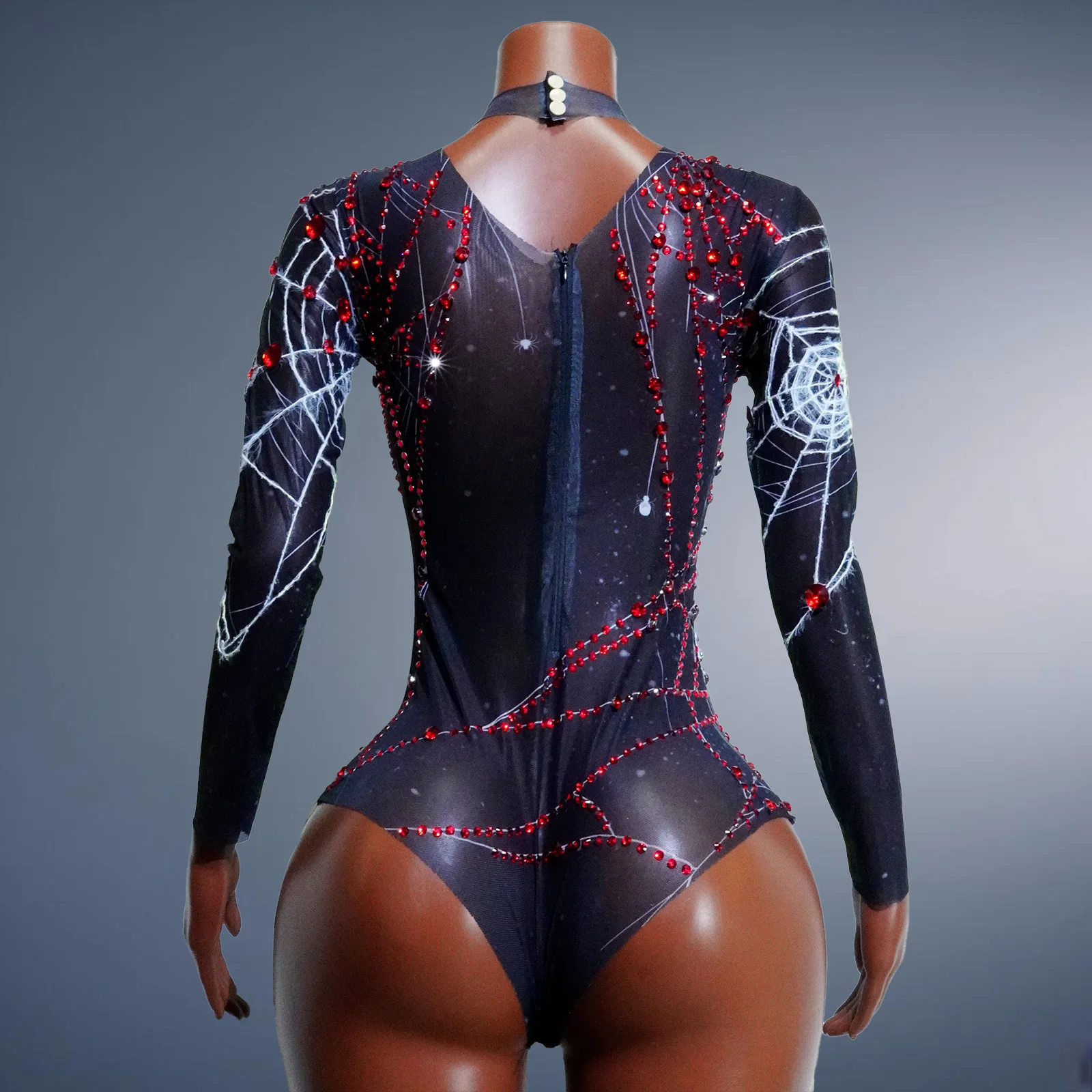 거미줄 시스루 레오타드 파티 바디수트 할로윈 코스프레 클럽 프롬 댄스 드랙퀸 의상 페스티벌 의상