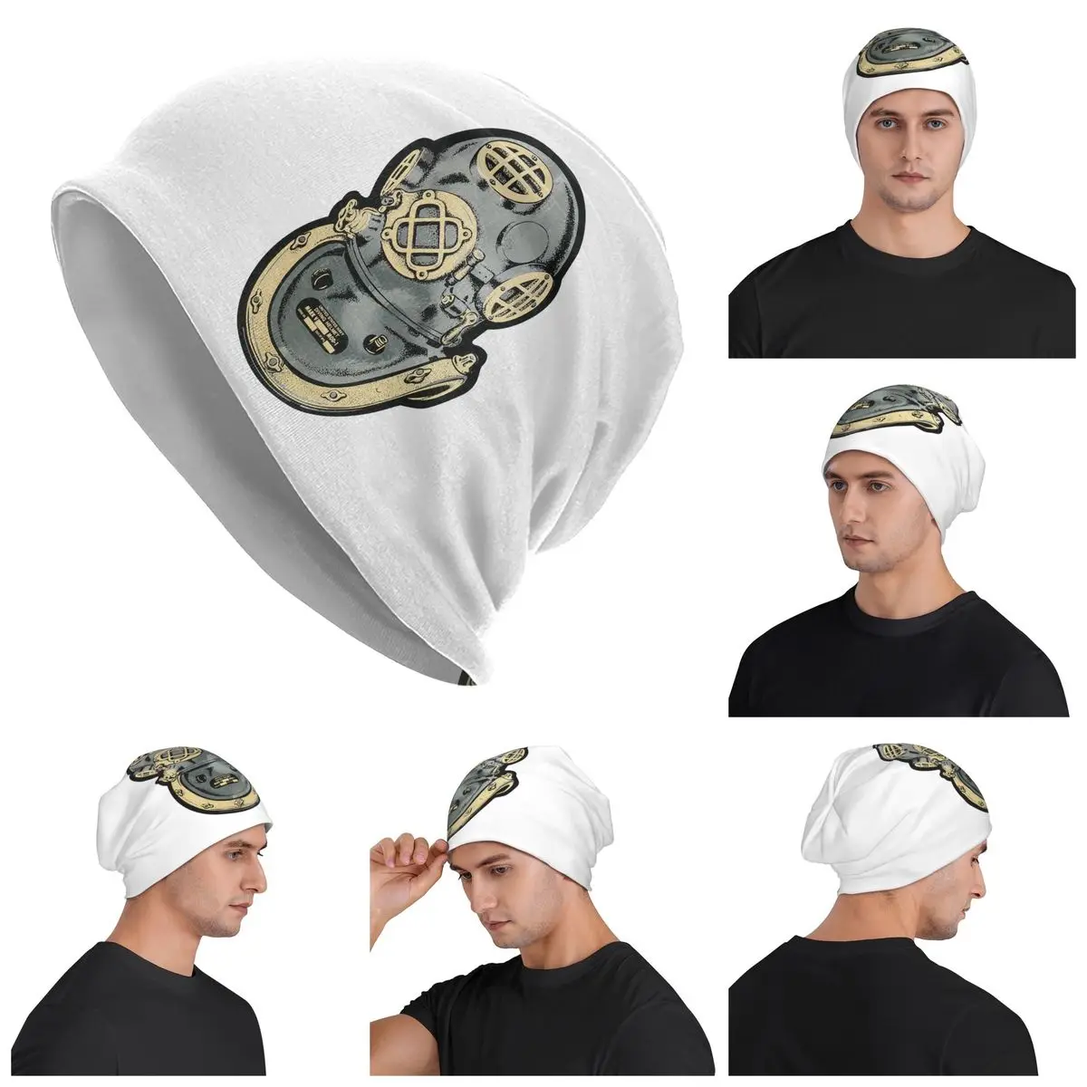 Helmet Dive Scuba Diving Unisex Adult Beanies Caps Knitting Bonnet Hat Warm Fashion Autumn Winter Outdoor Skullies Hats