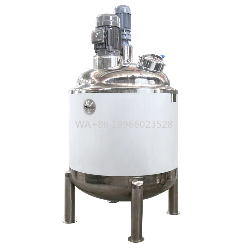 Mezclador homogeneizador de loción y crema, tanque mezclador, calentador eléctrico en línea al vacío de 100 litros, equipo emulsionante para el cuerpo