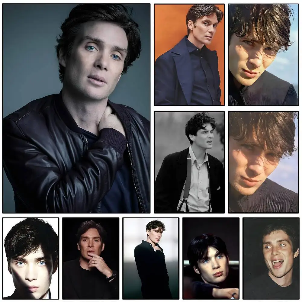 ملصق فني للممثل يونغ C-Cillian M-Murphy مع مطبوعات هدية تزيين غرفة النوم وغرفة المعيشة