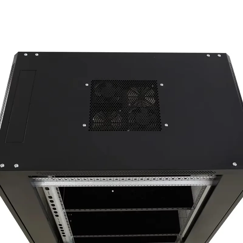 Factory Direct 18U 800 Deep Server Cabinet Rack 19 Inch Network Cabinet Front Glass Door 1 Meter Floor Standing Data Center