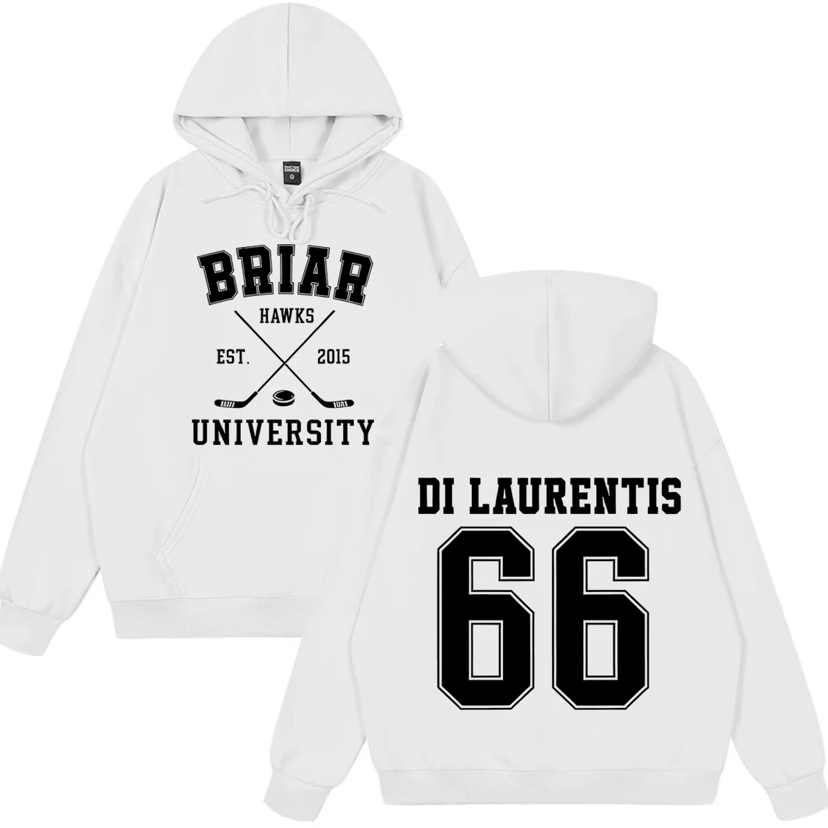 Di Laurentis 66 Off Campus TV-Serie Briar University Hoodie Herren Damen Kleidung Mode Winter Vintage Lässiger Loser Pullover – Detail 9
