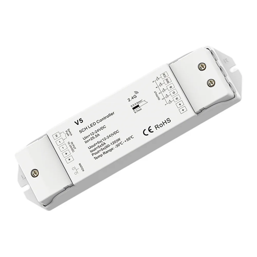 SKYダンス-LED調光器5 in 1,rgb LED CCt v5 V5-M V5-L g,5チャンネル,2.4g,wifi/rf,rgb