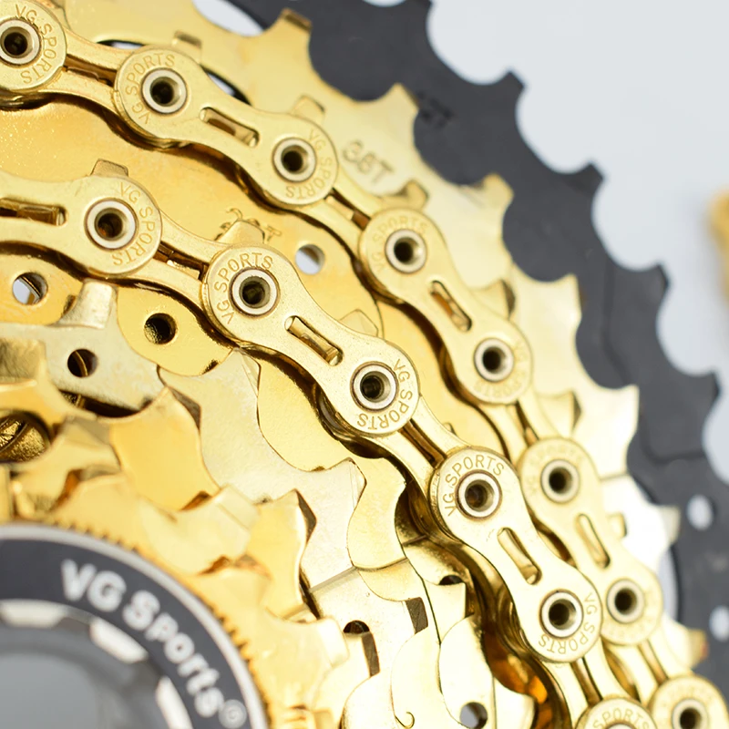 VG Sports 8 9 10 11 Speed Bicycle Chain Half/Full Hollow 8s 9s 10s 11s Ultralight 116 Links Mountain Road Bike Chains Bike Parts