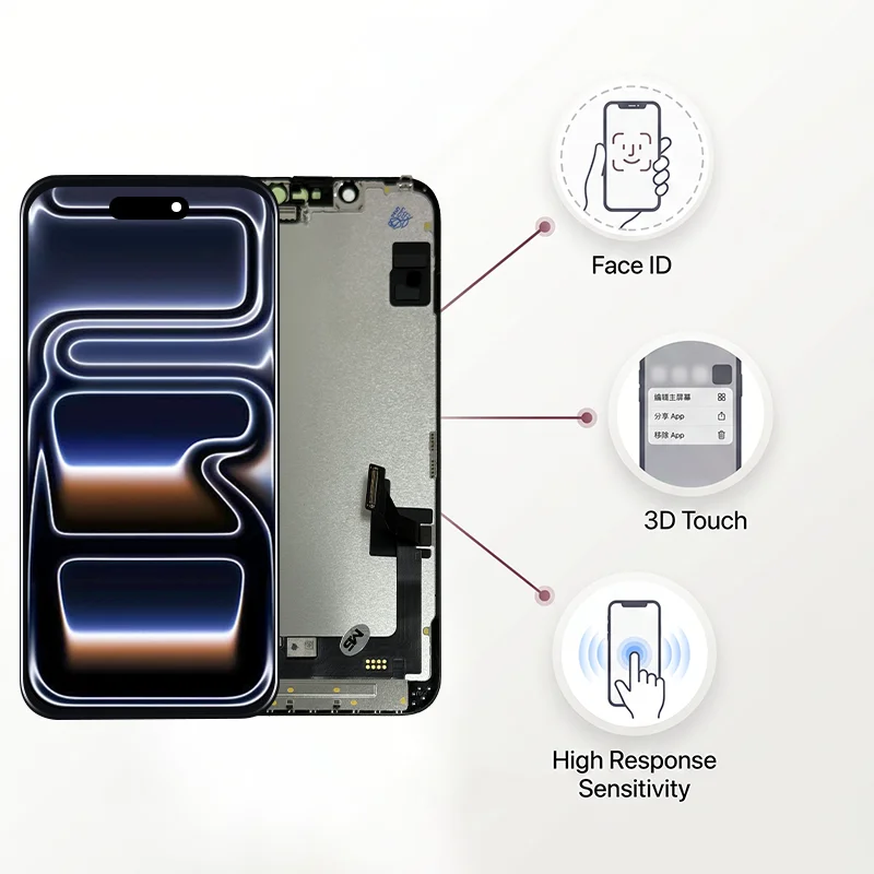 Incell For iPhone X XR XS XS MAX LCD 11 12 13 Mini Screen For iPhone 14 15 Pro 16 Plus 17 Pro Max Digitizer Assembly Replacement image 6