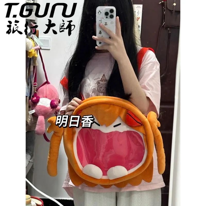 Asuka Langley Soryu Itabag Animation Peripheral Cute Cartoon Backpack Large Capacity Japanese Kawaii Gift for Friends Birthday